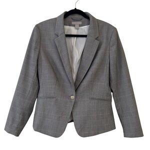 H&M Classic Gray Plaid Women's Blazer